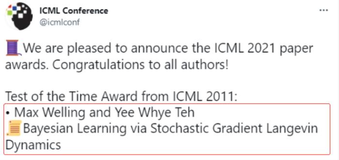 ICML 2021杰出论文公布！上交大校友折桂，田渊栋rebuttal加分论文获荣誉提名