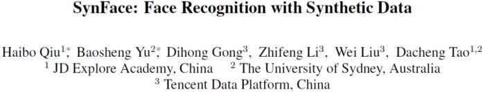 ICCV 2021 | 基于生成数据的人脸识别