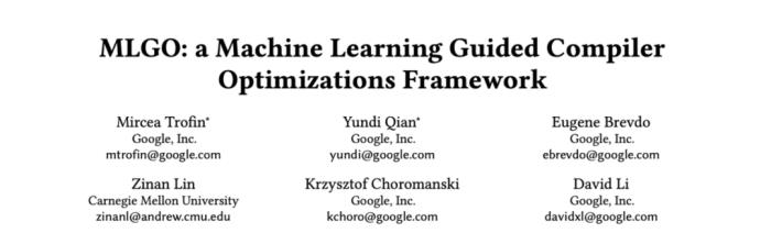 内存减少3%-7%！谷歌提出用于编译器优化的机器学习框架 MLGO
