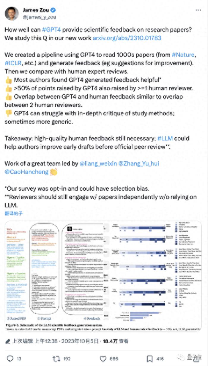 论文投Nature先问问GPT-4！斯坦福实测5000篇 一半意见跟人类评审没差别