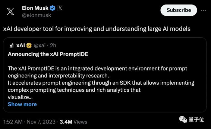 马斯克版ChatGPT背后开发工具上线！xAI产品两连发，网友：太快了