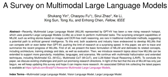 8.3K Stars!《多模态大语言模型综述》重大升级