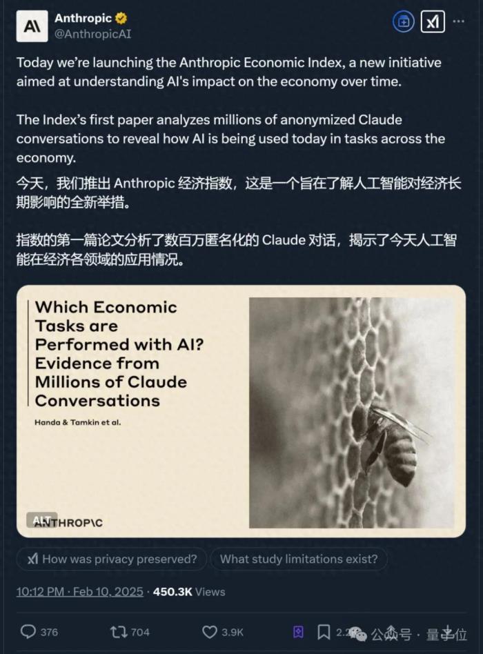 Claude团队：用400万条对话分析AI对经济的长期影响